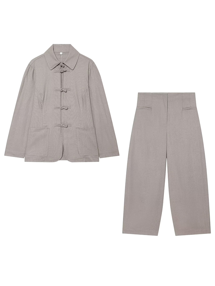 HH Elegant Linen Jacket Balloo - Linen Pant Wide 评论和价格