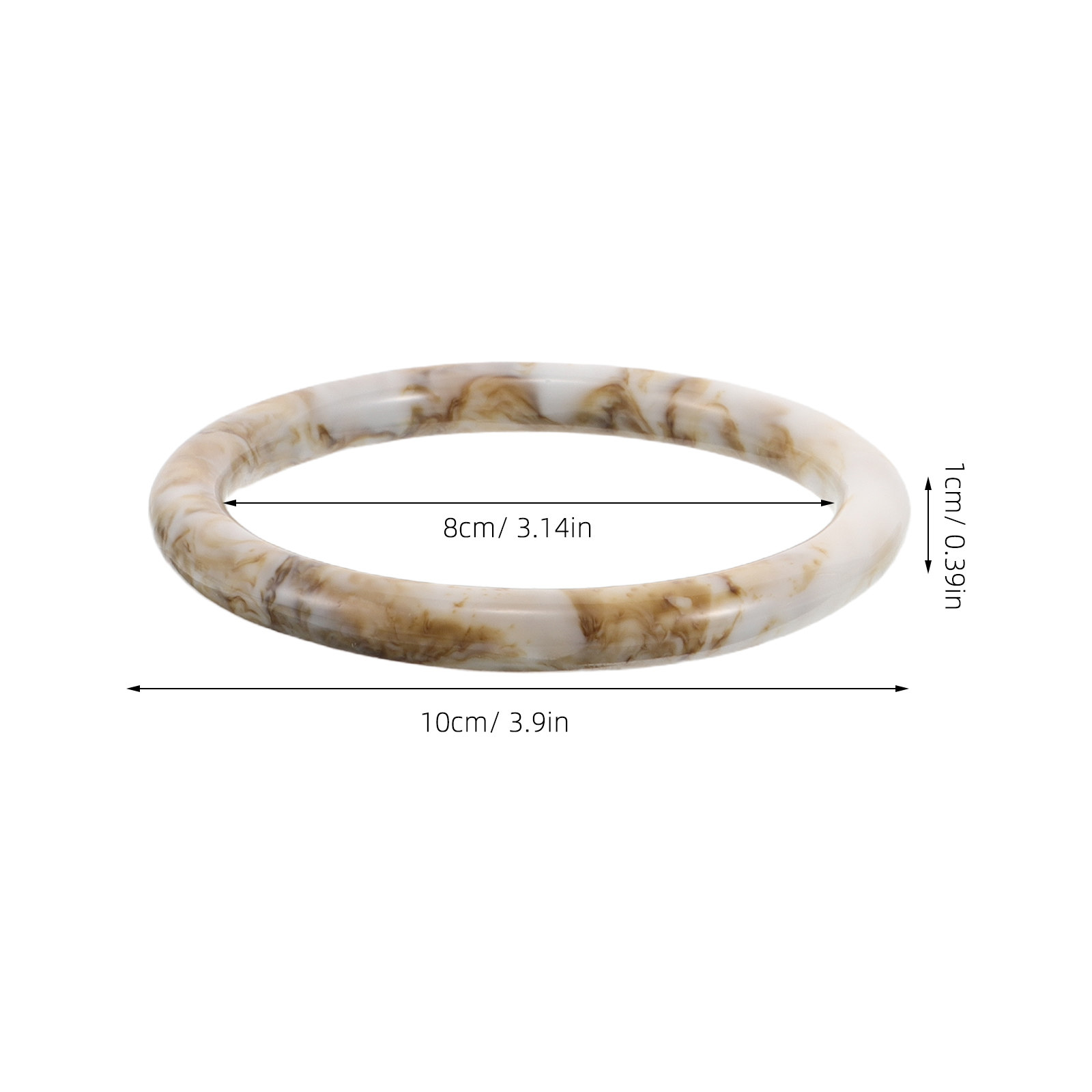 4Pcs Resin Round Purse Handles - Tote Bag Beach 评论和价格