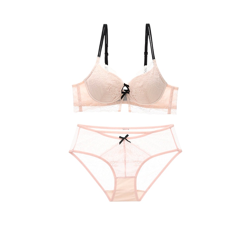New Girly Sweet Lace Women Und - Bralette Triangle Set 评论和价格