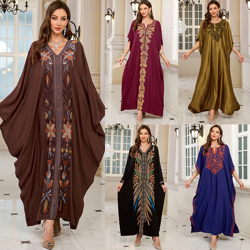 Women Embroidered Long Caftans - Cover Up Kaftan 评论和价格