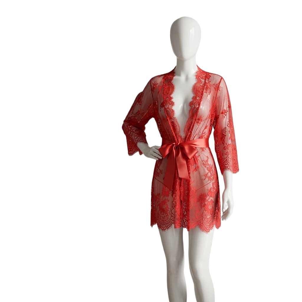 Women's Sheer Floral Lace Ling - Kimono Sheer Floral 评论和价格