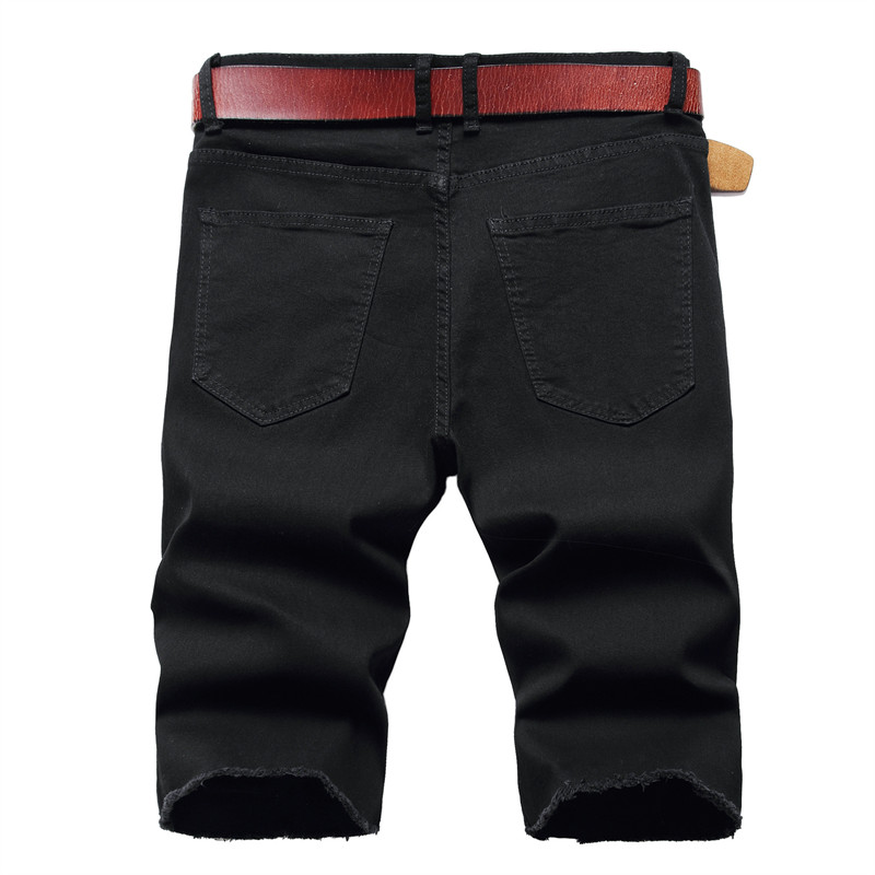 2026 Summer Men's Red Rose Emb - Shorts Denim Frayed 评论和价格